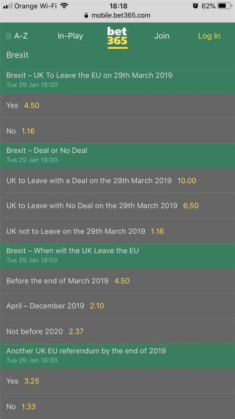 bookies odds on brexit|Brexit Betting Odds .